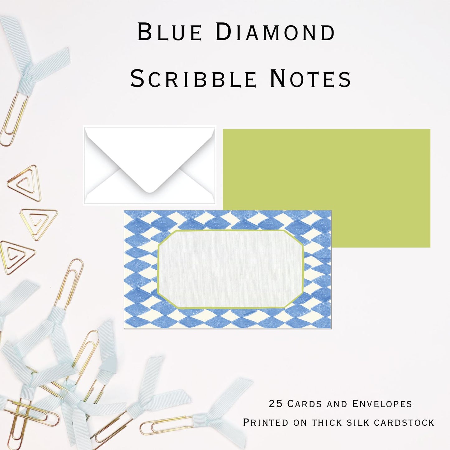 Citrus Diamond Stylish Scribble Cards