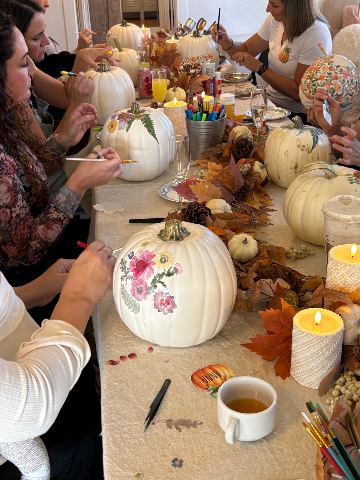 October 28th  - Pressed Flower Pumpkin Event