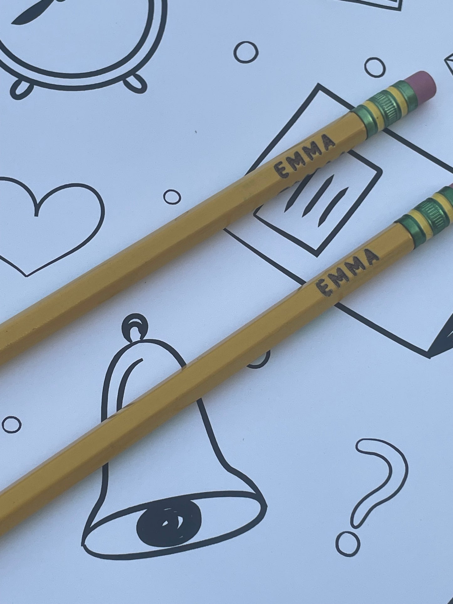 Custom yellow pencils