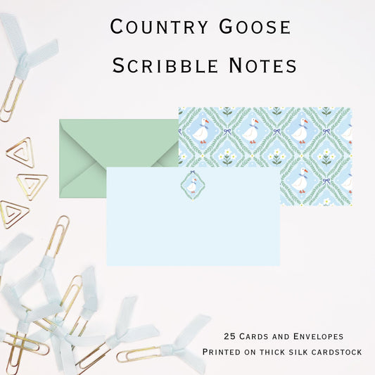 Country Goose Stylish Scribble Cards