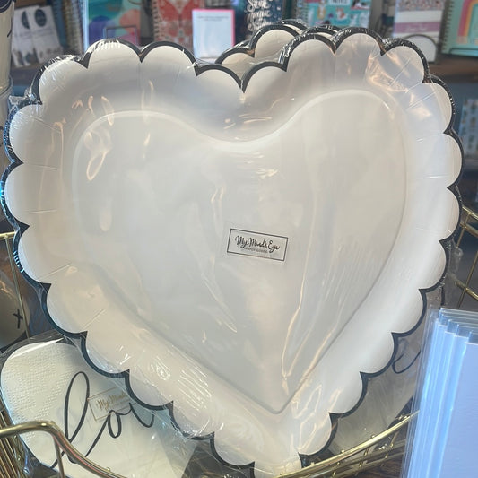 Heart Shaped Paper Plates