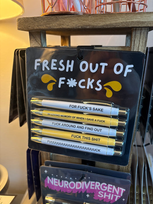 Fresh out of F*cks pen set
