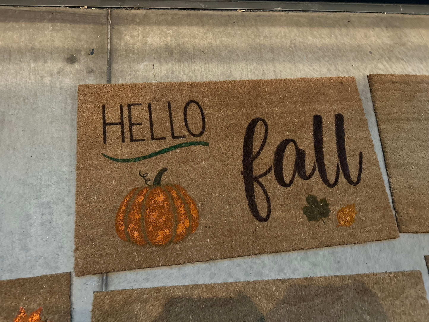 Sept 19th-  Door Mat Painting