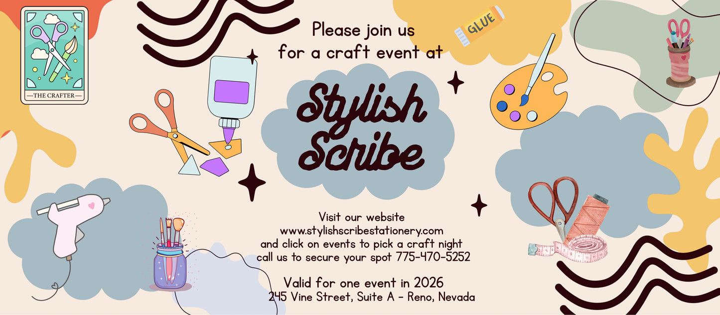 Craft night Gift Certificate