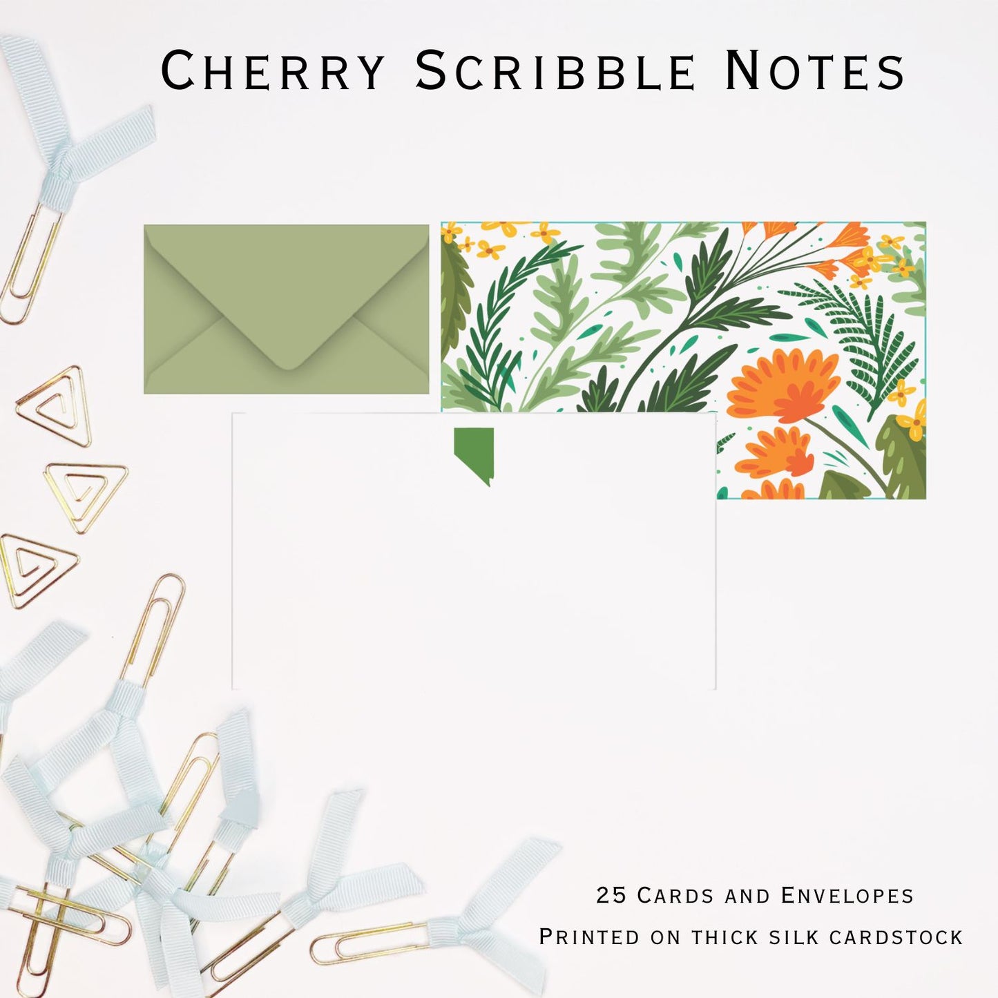 Nevada Floral Stylish Scribble Cards