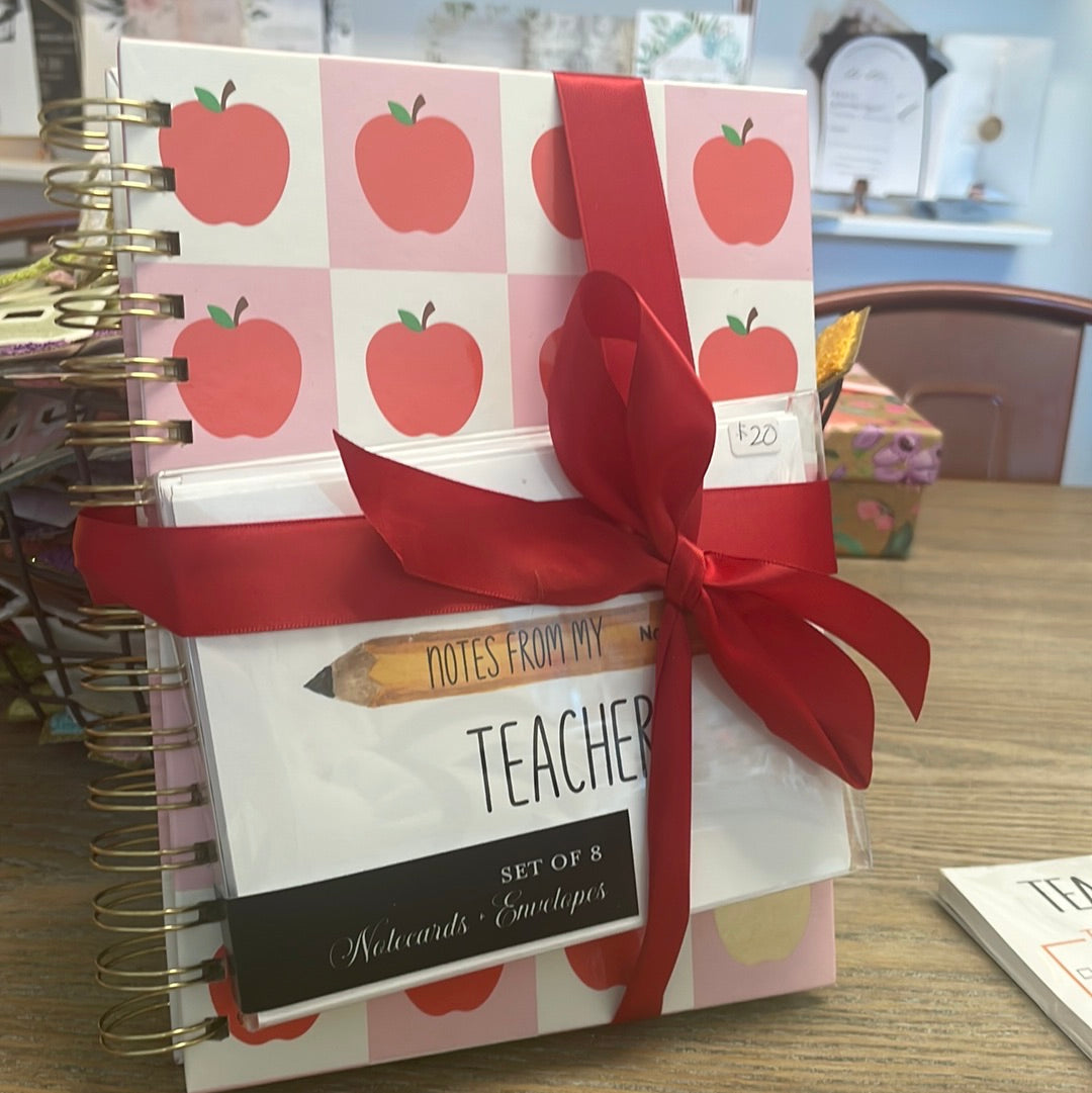 Teacher notebook gift set