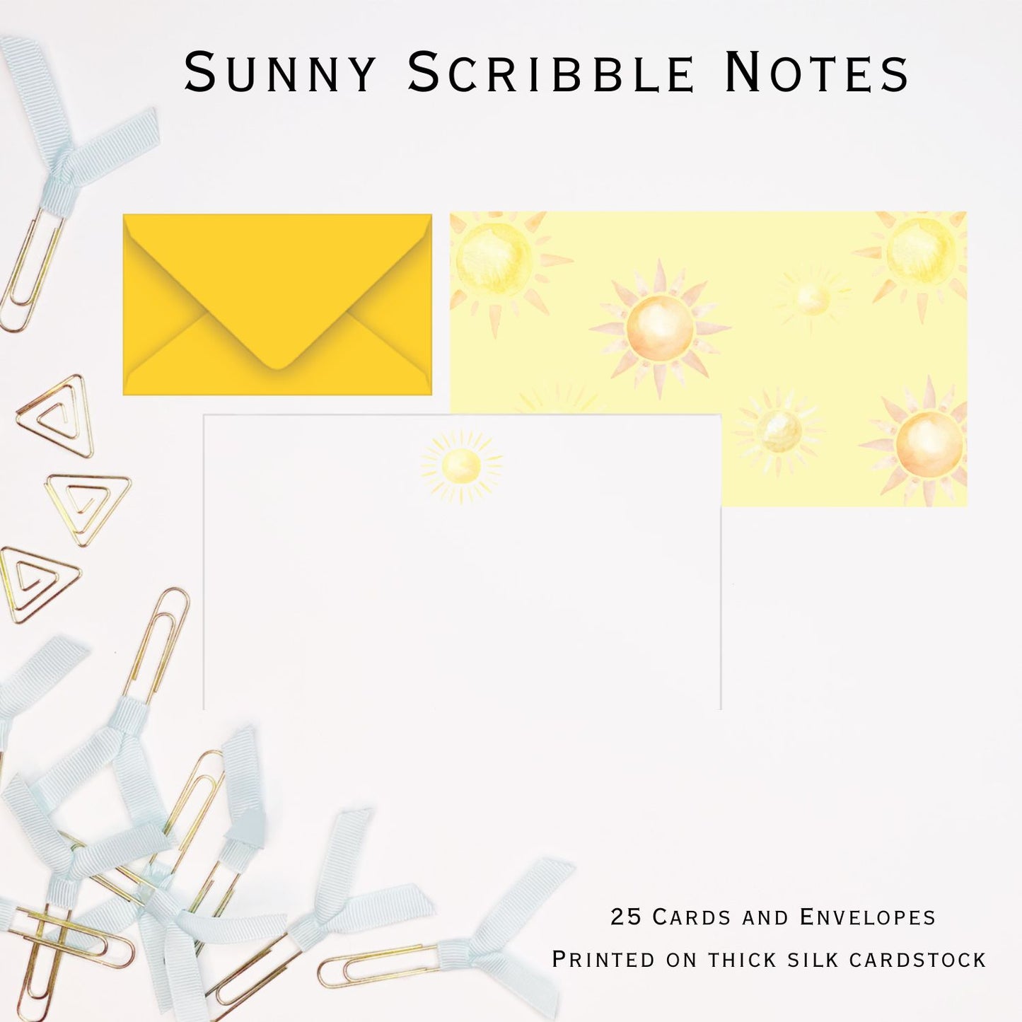 Sunshine Stylish Scribble Cards