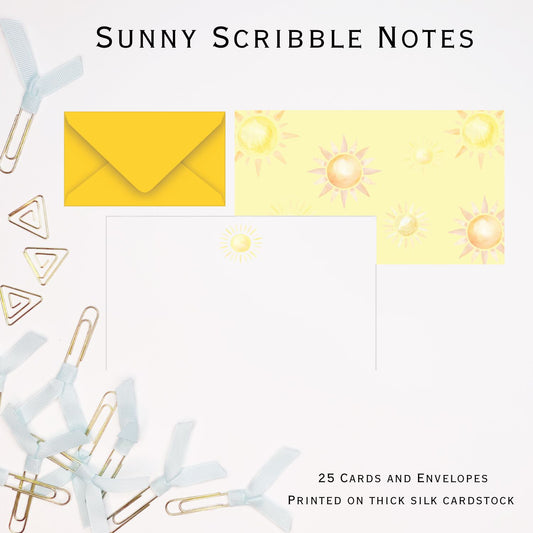 Sunshine Stylish Scribble Cards