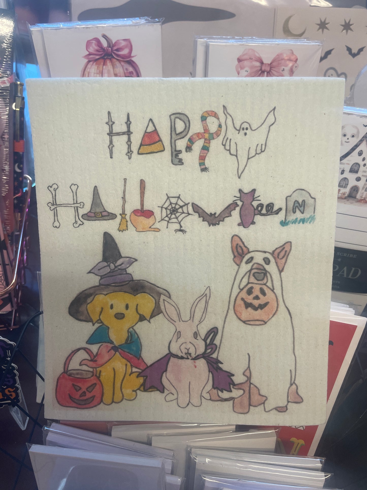 Swedish Dishcloth Halloween Dogs