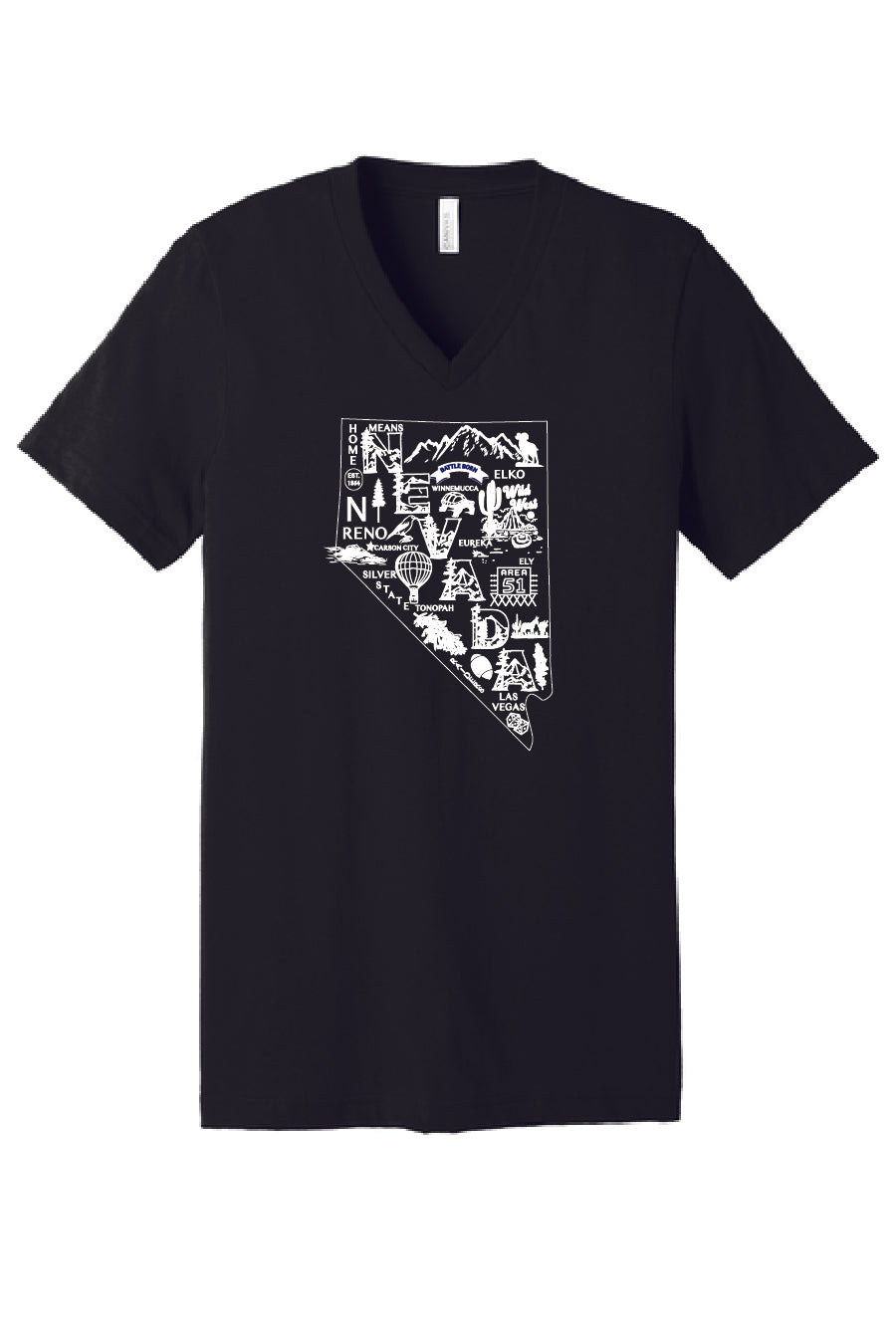 Nevada Map T-Shirts