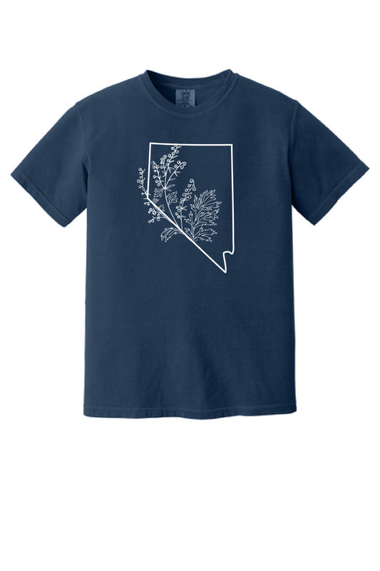White Nevada Sagebrush T-Shirts