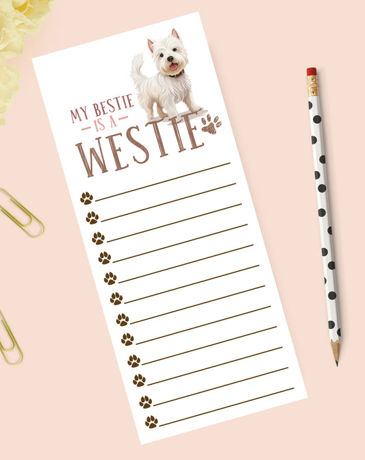 Westie Dog Notepad