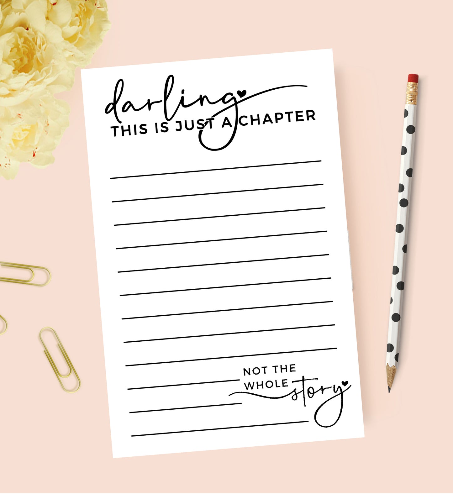 Just a Chapter Darling Notepad