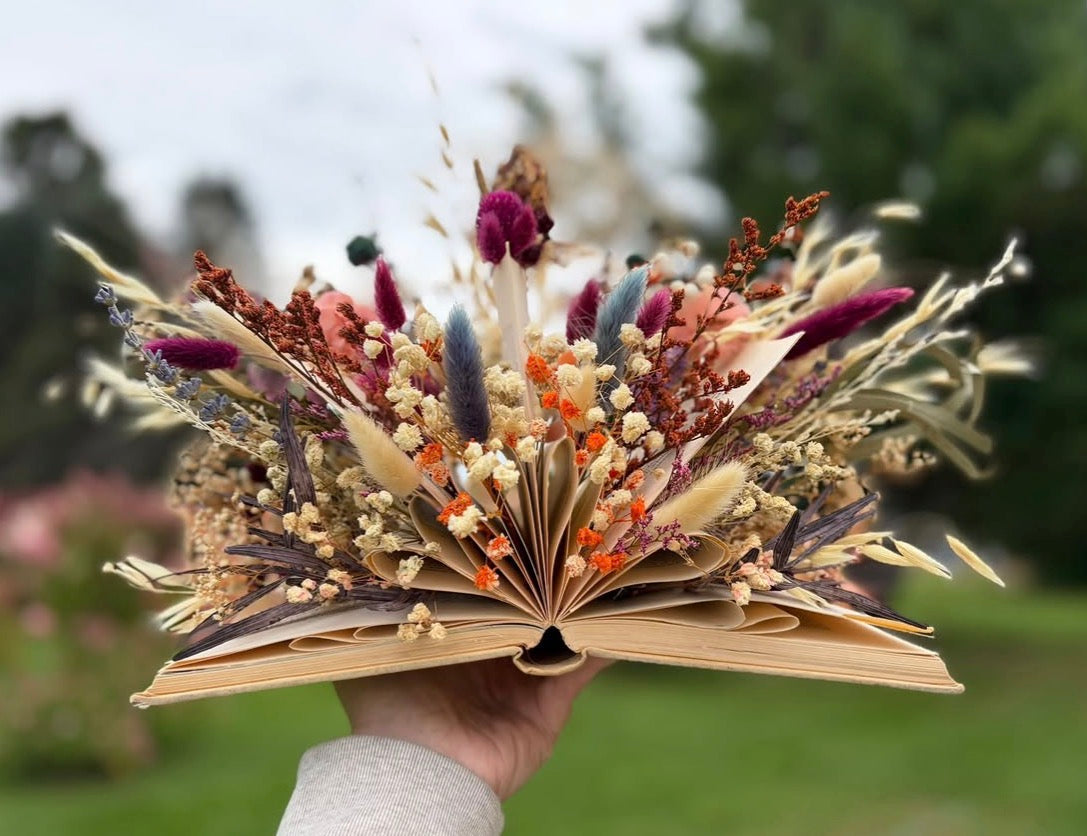 November 21st -Dried floral book vases