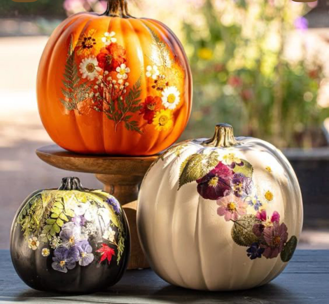 October 5th - Pressed Flower Pumpkin Event
