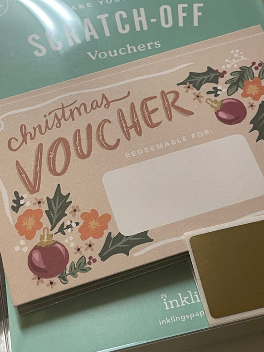 Christmas scratch vouchers
