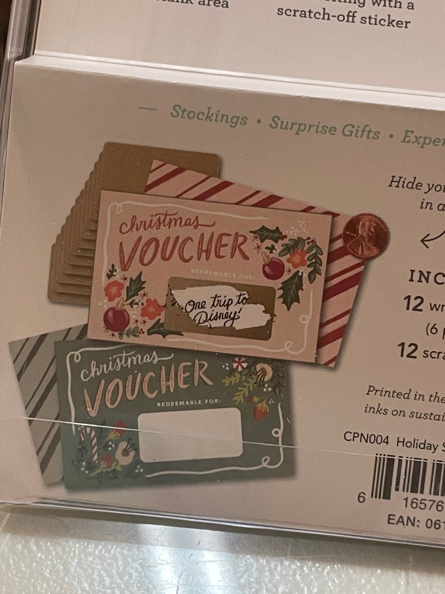 Christmas scratch vouchers