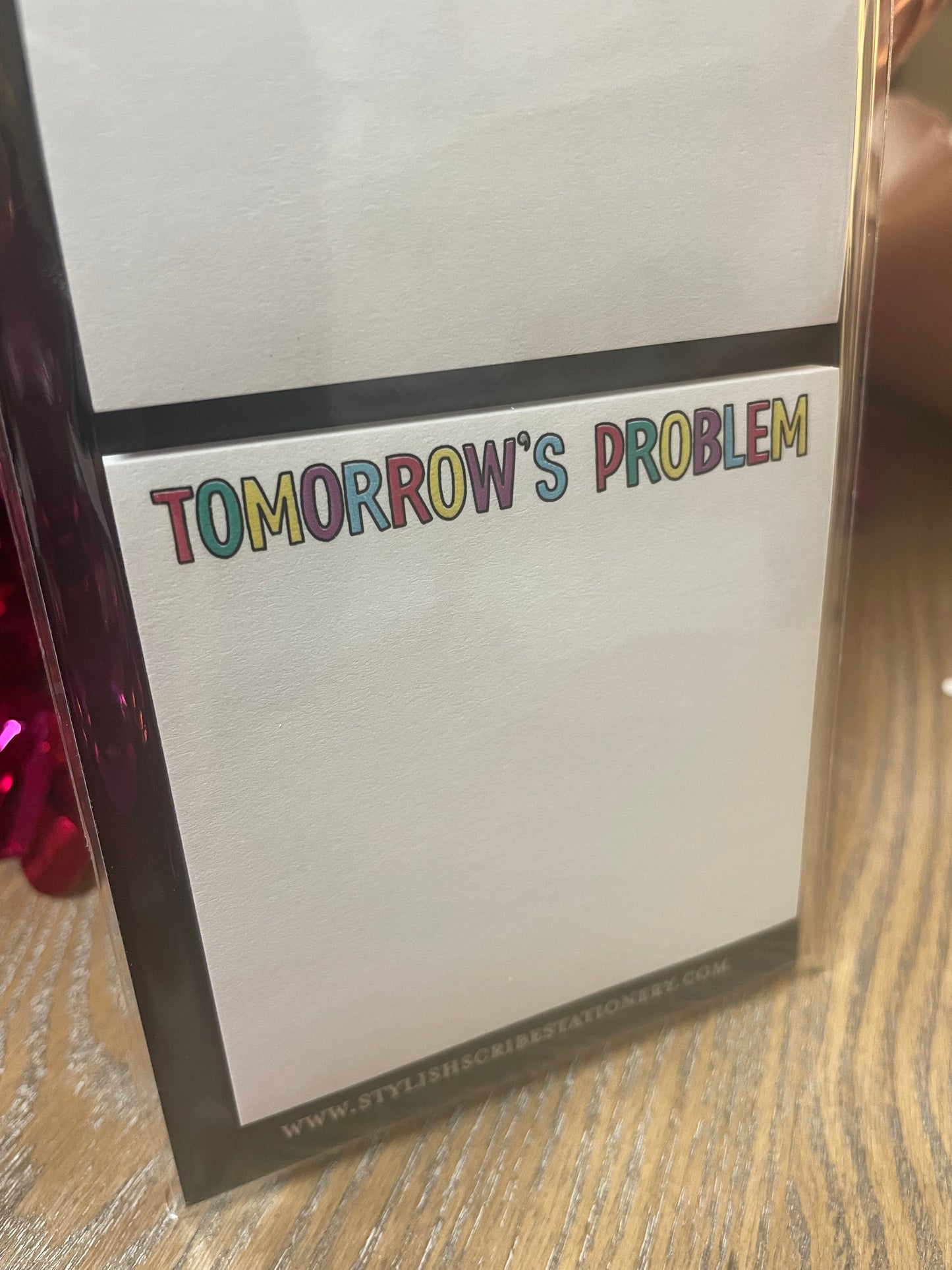 Today and Tomorrows Problem sticky note set
