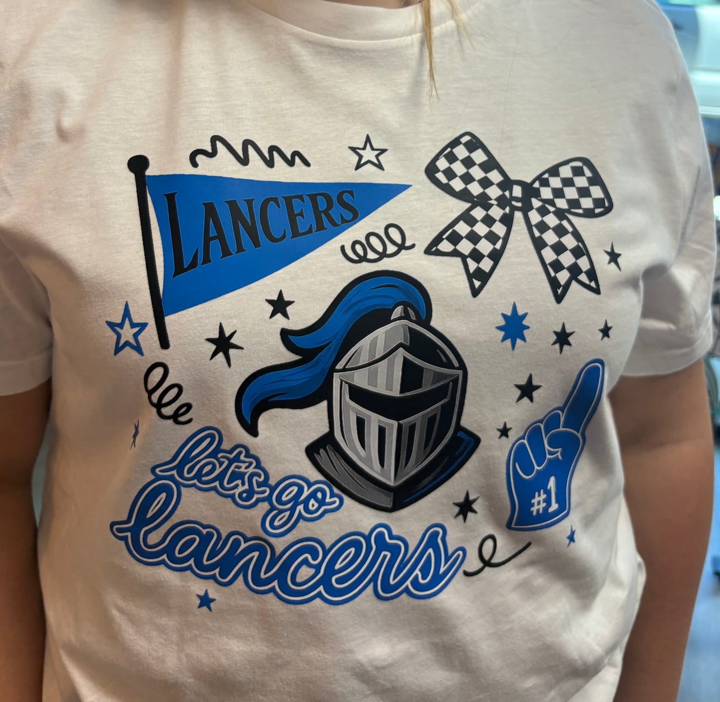 Let's Go Lancers White Shirt / Sweatshirt