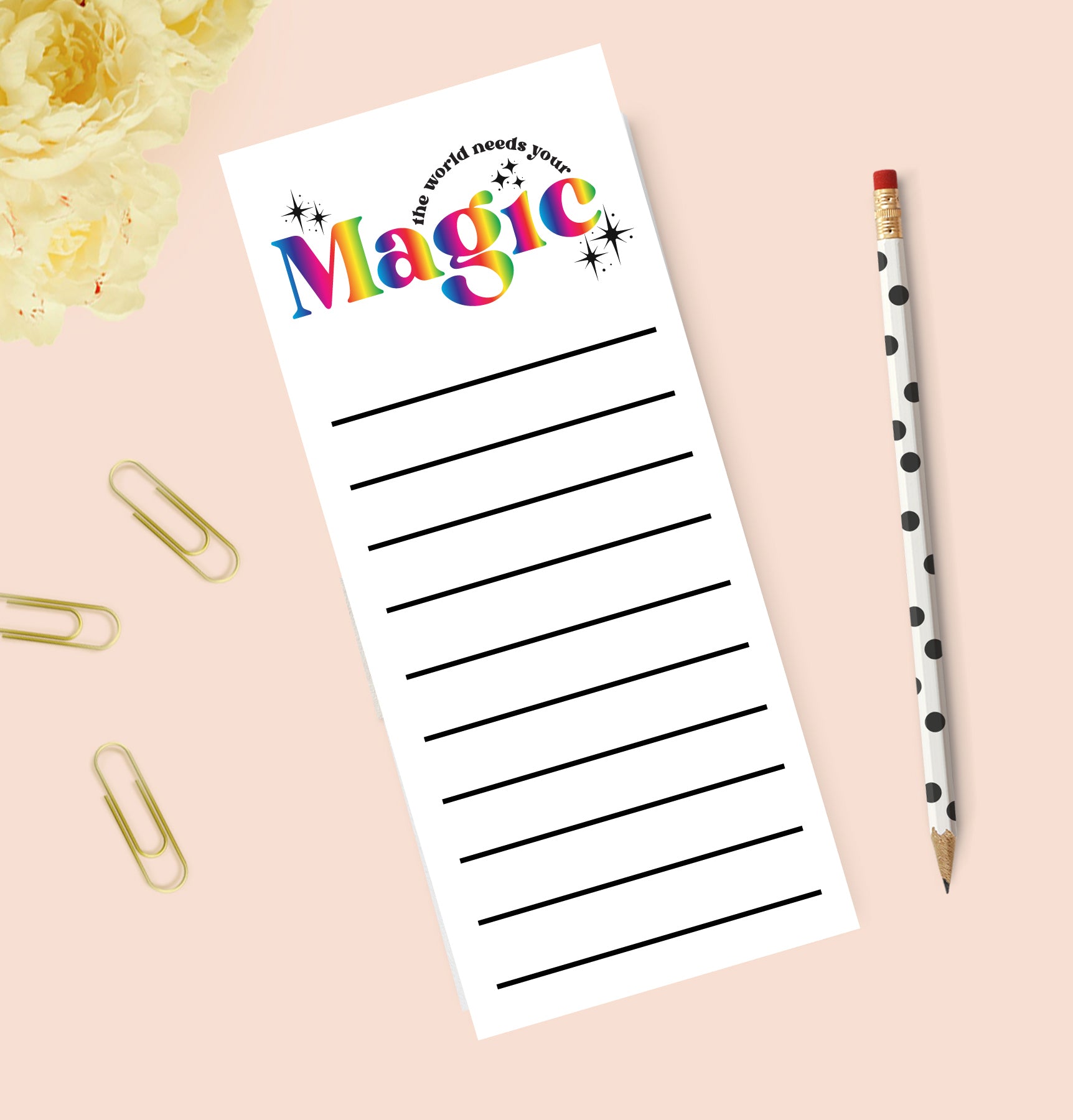 World Needs your Magic Notepad – Stylish Scribe Stationery