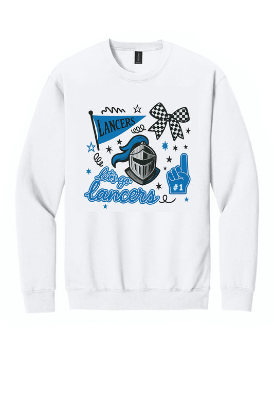 Let's Go Lancers White Shirt / Sweatshirt