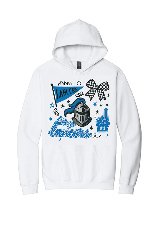 Let's Go Lancers White Shirt / Sweatshirt