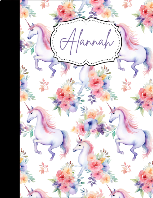 Unicorn Composition Notebook - Customized