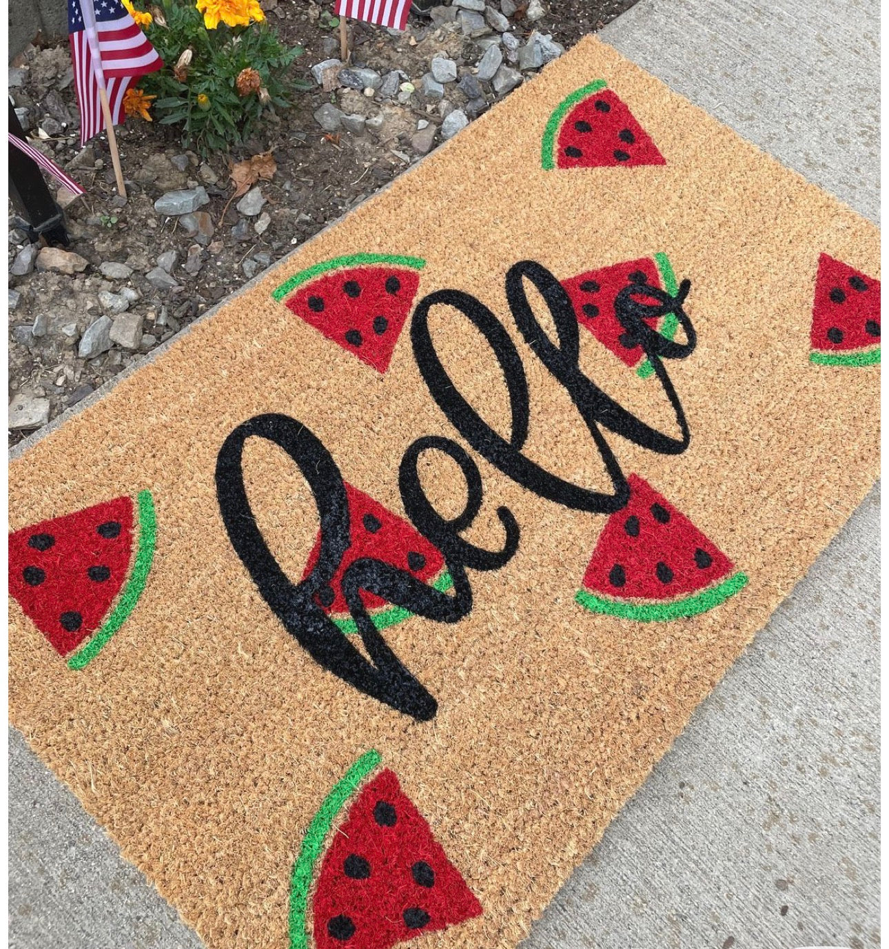 July 12th-  Door Mat Painting