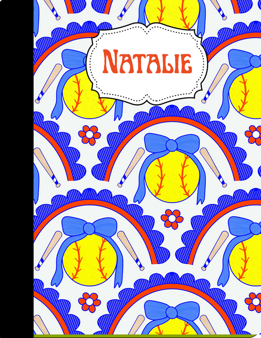 Softball Composition Notebook - Customized