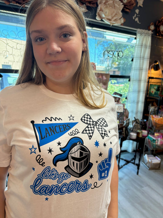 Let's Go Lancers White Shirt / Sweatshirt