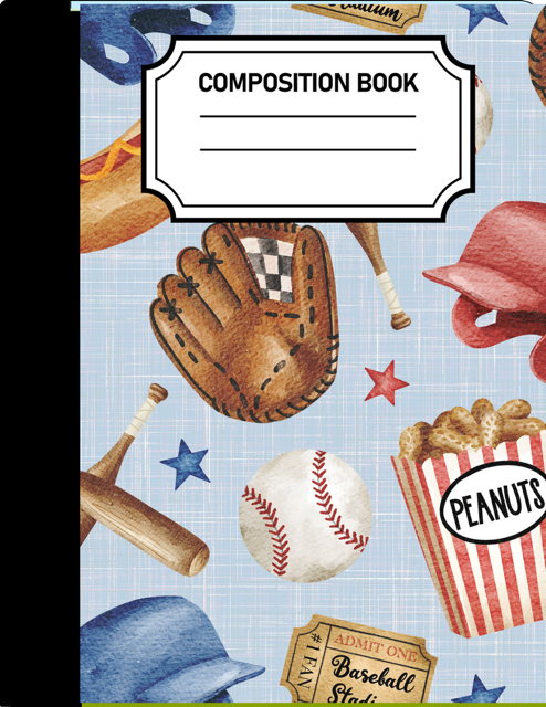 Baseball Composition Notebook - Customized
