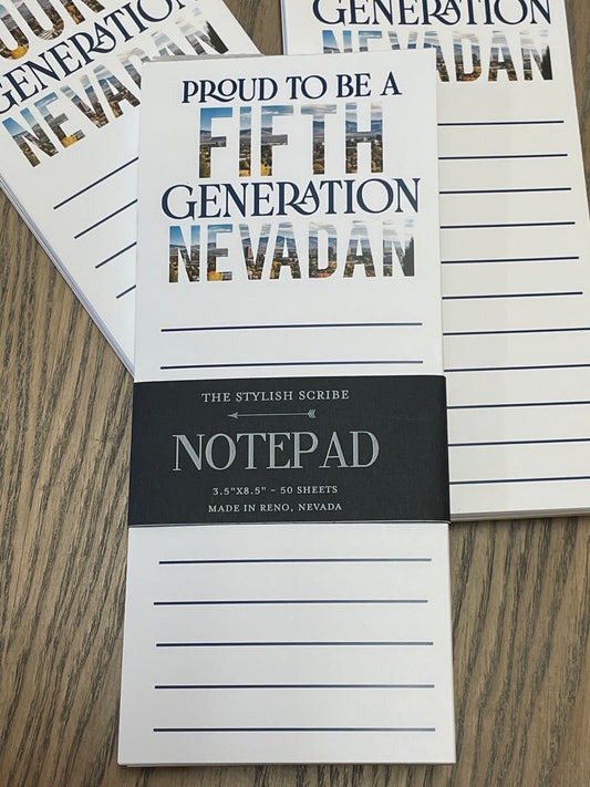 Nevada Generation Notepad