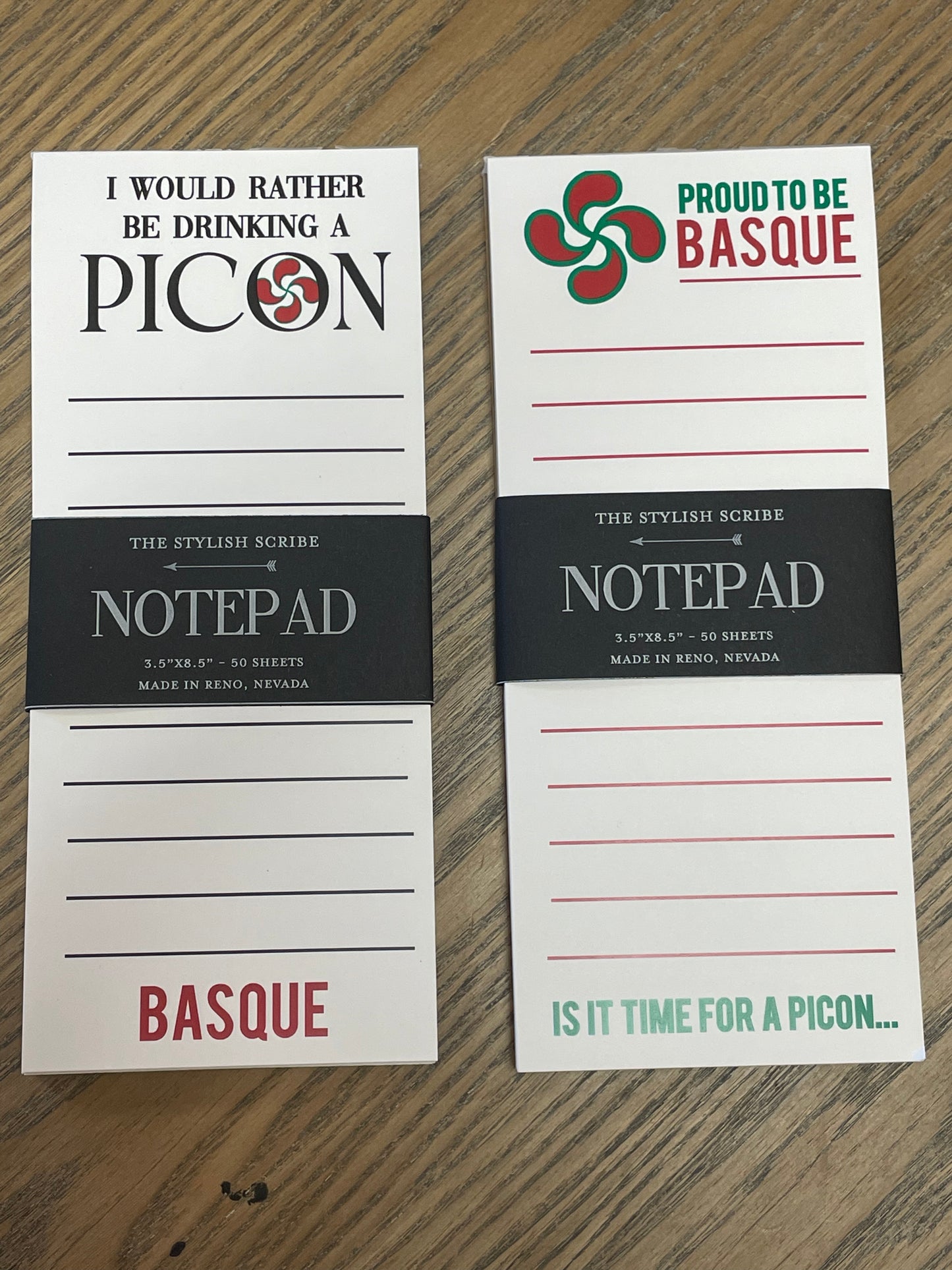 Proud to be Basque Notepad