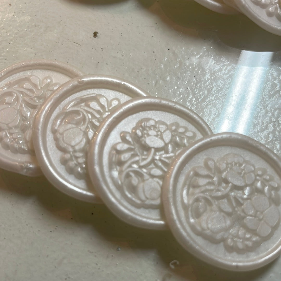 Floral Wax Seal Stickers