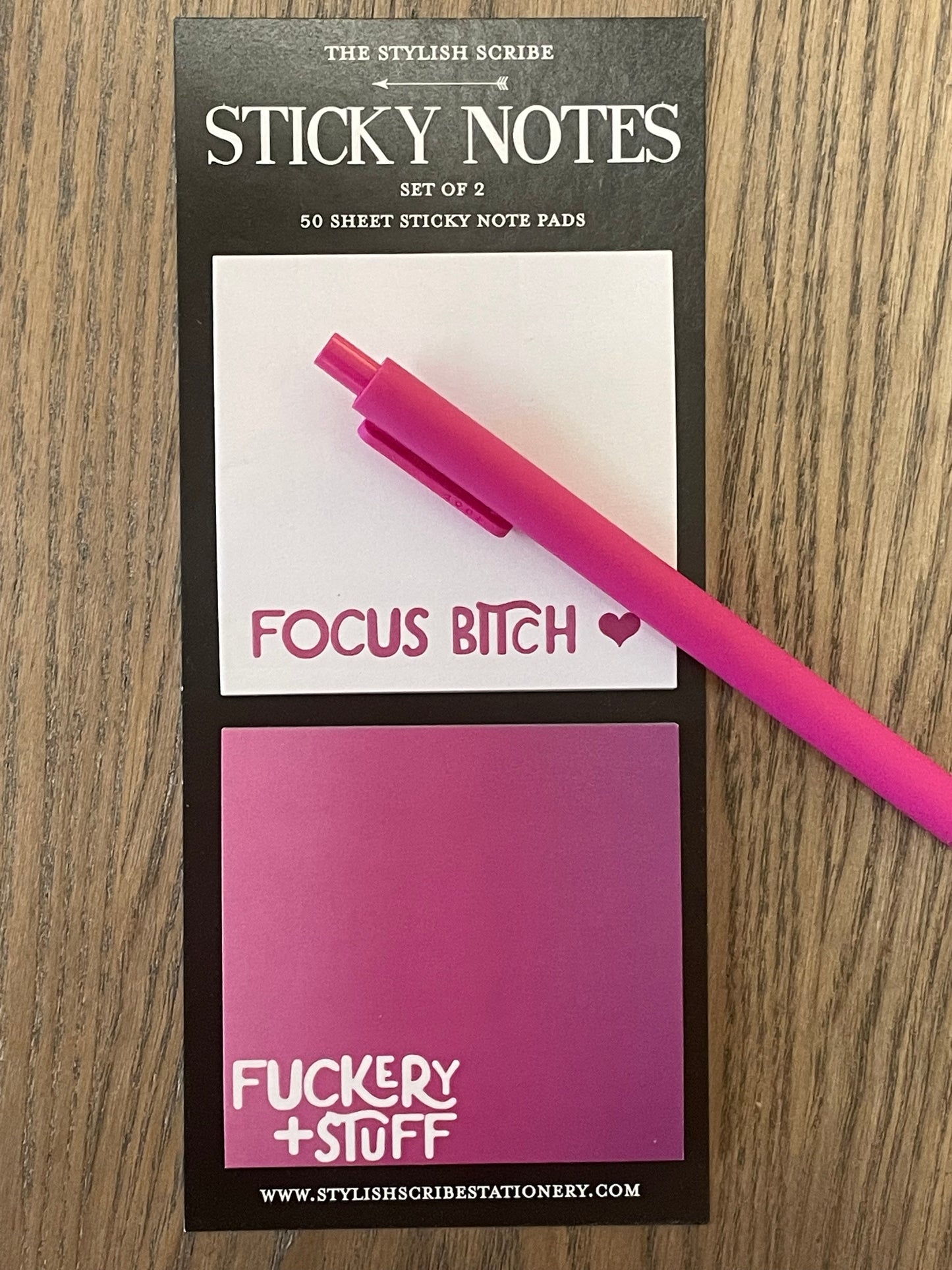 Focus B*itch Sticky Note set