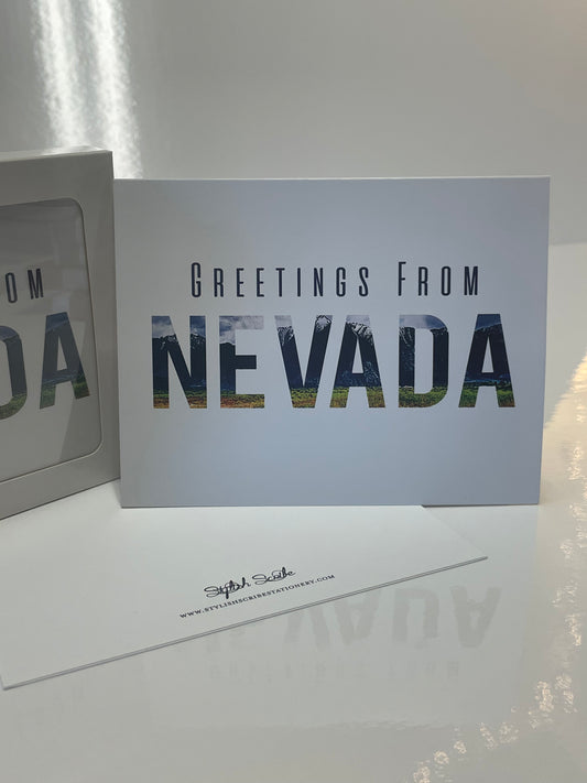 Greetings from Nevada Notecards