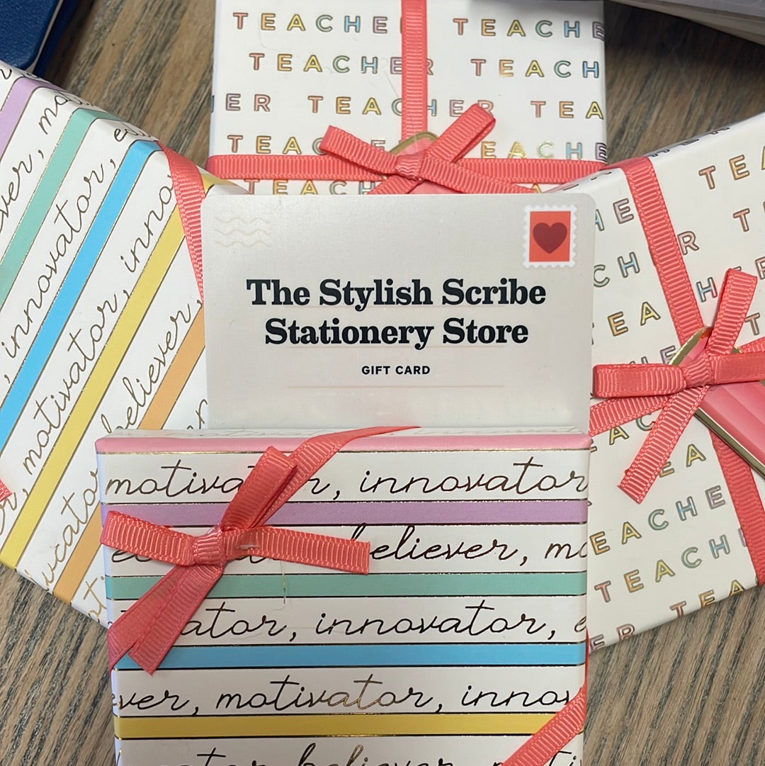 Stylish Scribe Gift Card and Box