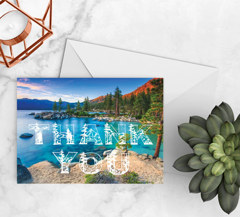 Lake Tahoe Thank You Cards