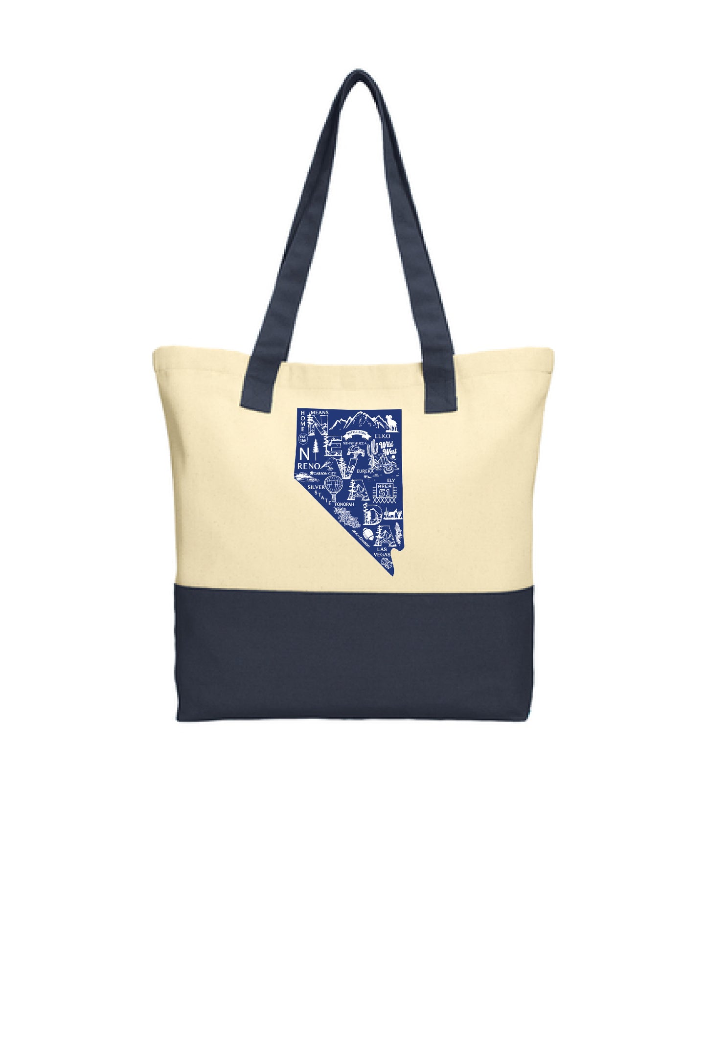 Nevada Themed Canvas Tote Bag - Multi Designs