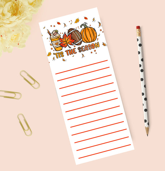 Fall Tis the Season Notepad