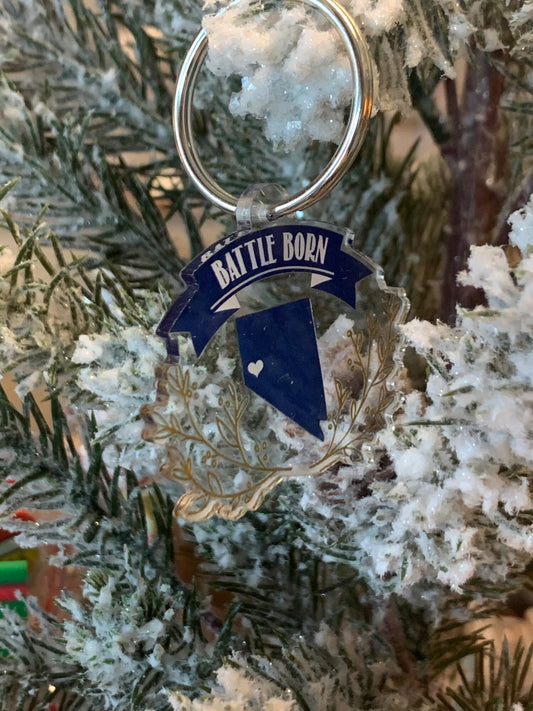 Acrylic Battle Born Keychain