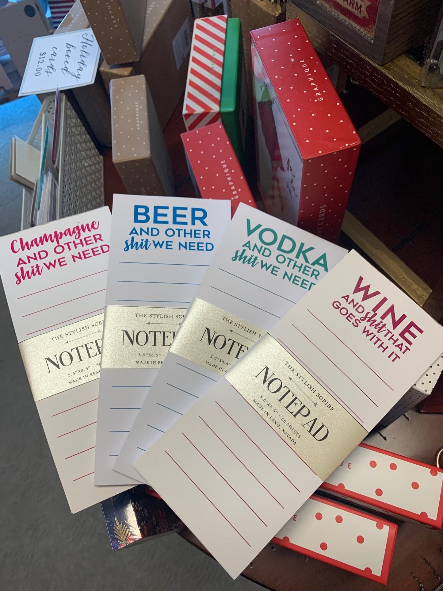 Alcohol Fridge Notepads