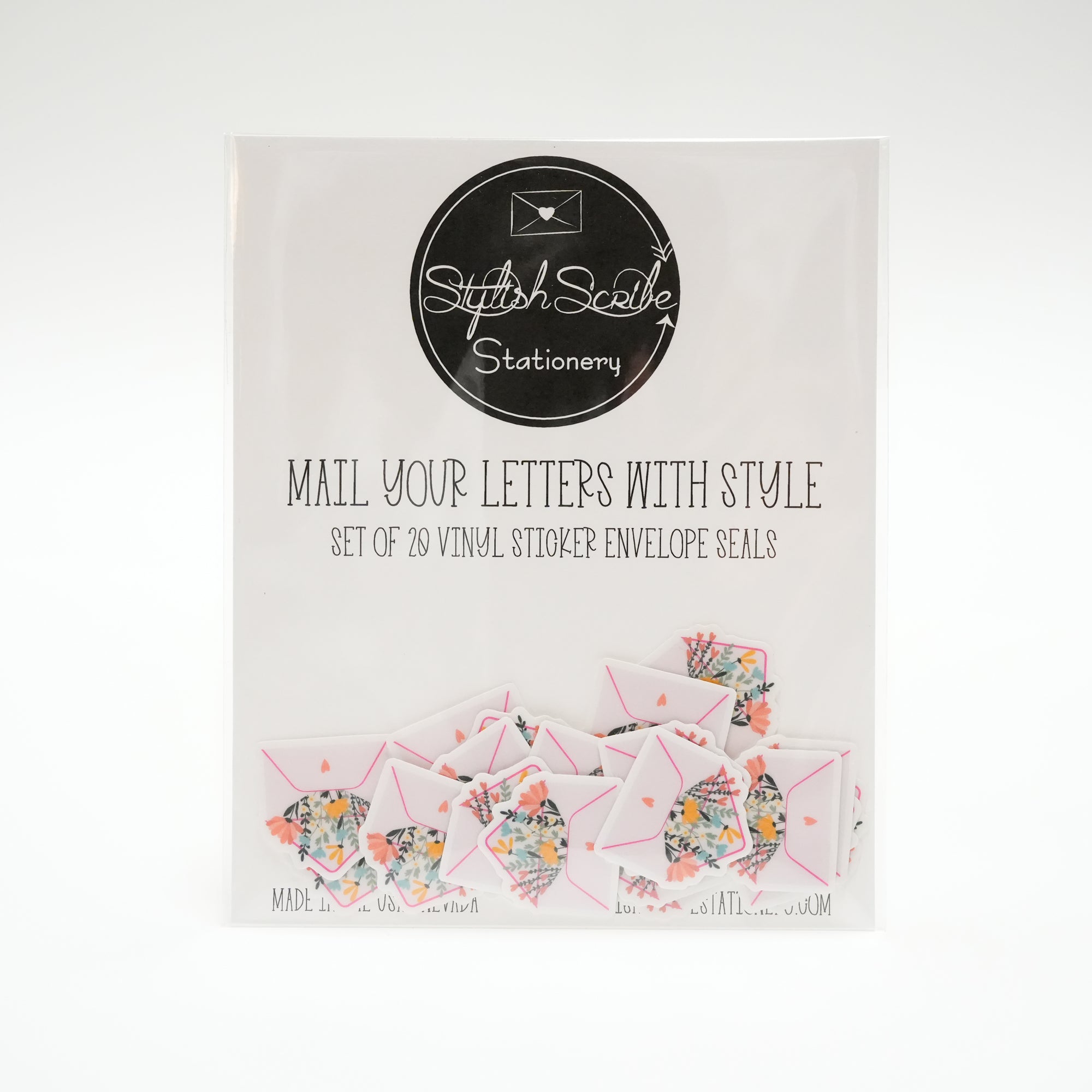 Floral Envelope Sticker Seals – Stylish Scribe Stationery