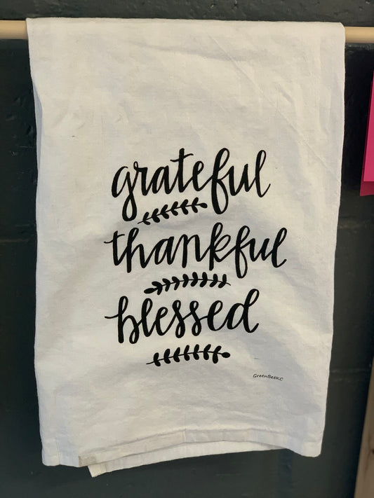 Grateful, Thankful, Blessed Towel