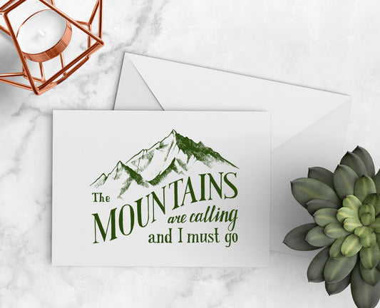 Mountains Are Calling Notecards