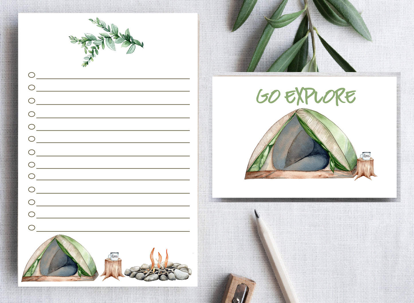 Outdoor Hiking/Camping Stationery Set