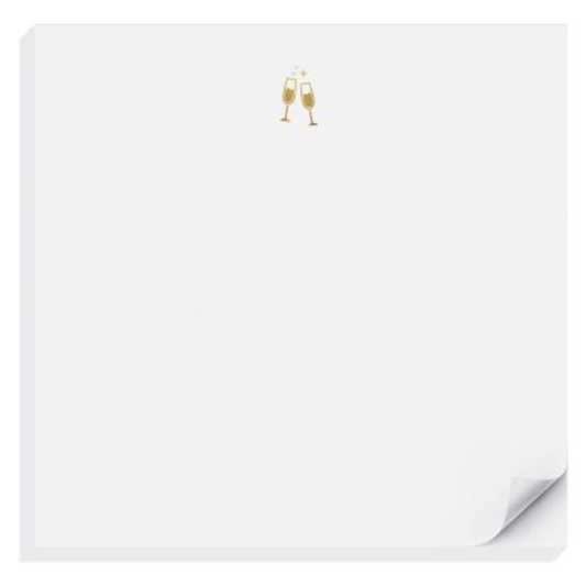 Champagne Cheers Notepad