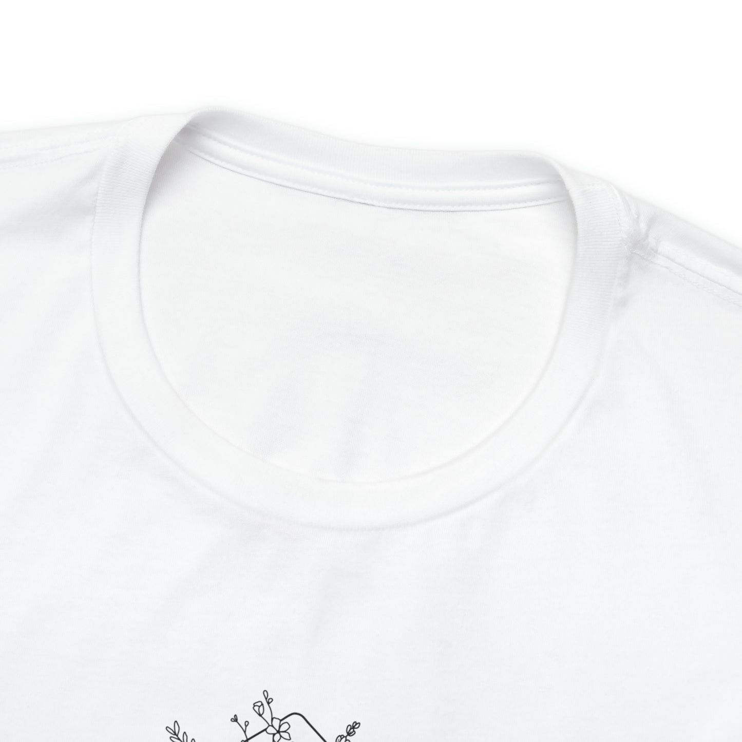 Stylish Scribe White Short Sleeve Tee