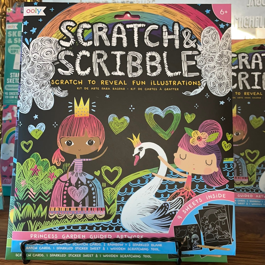 Princess Large Scratch + Scribble Pads