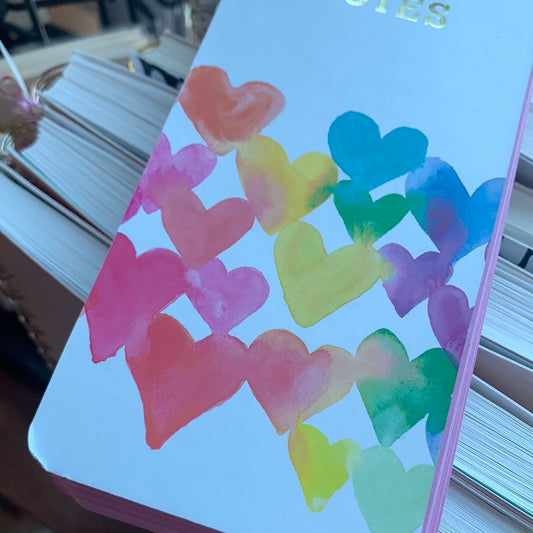 Rainbow heart Jotter